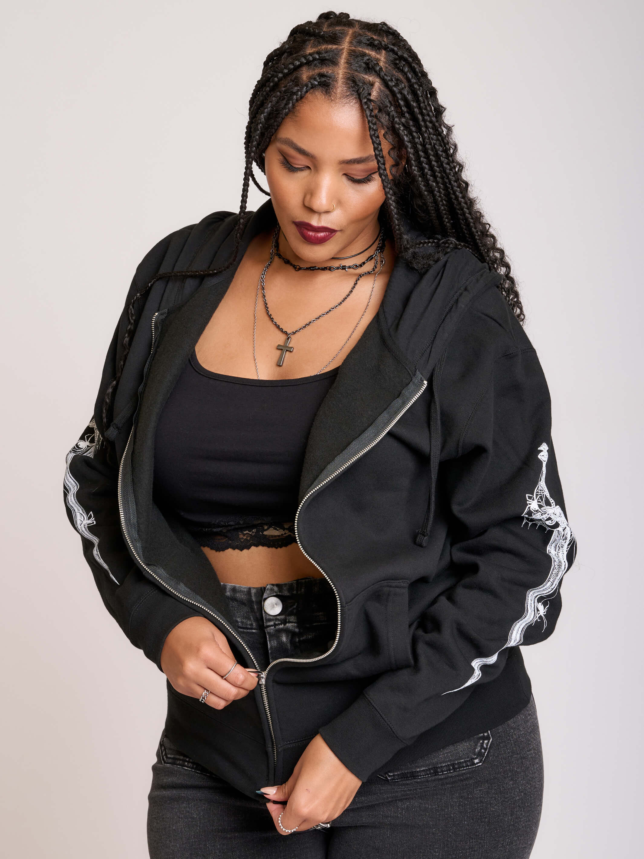 Dagger Zip Up Hoodie - Image 3