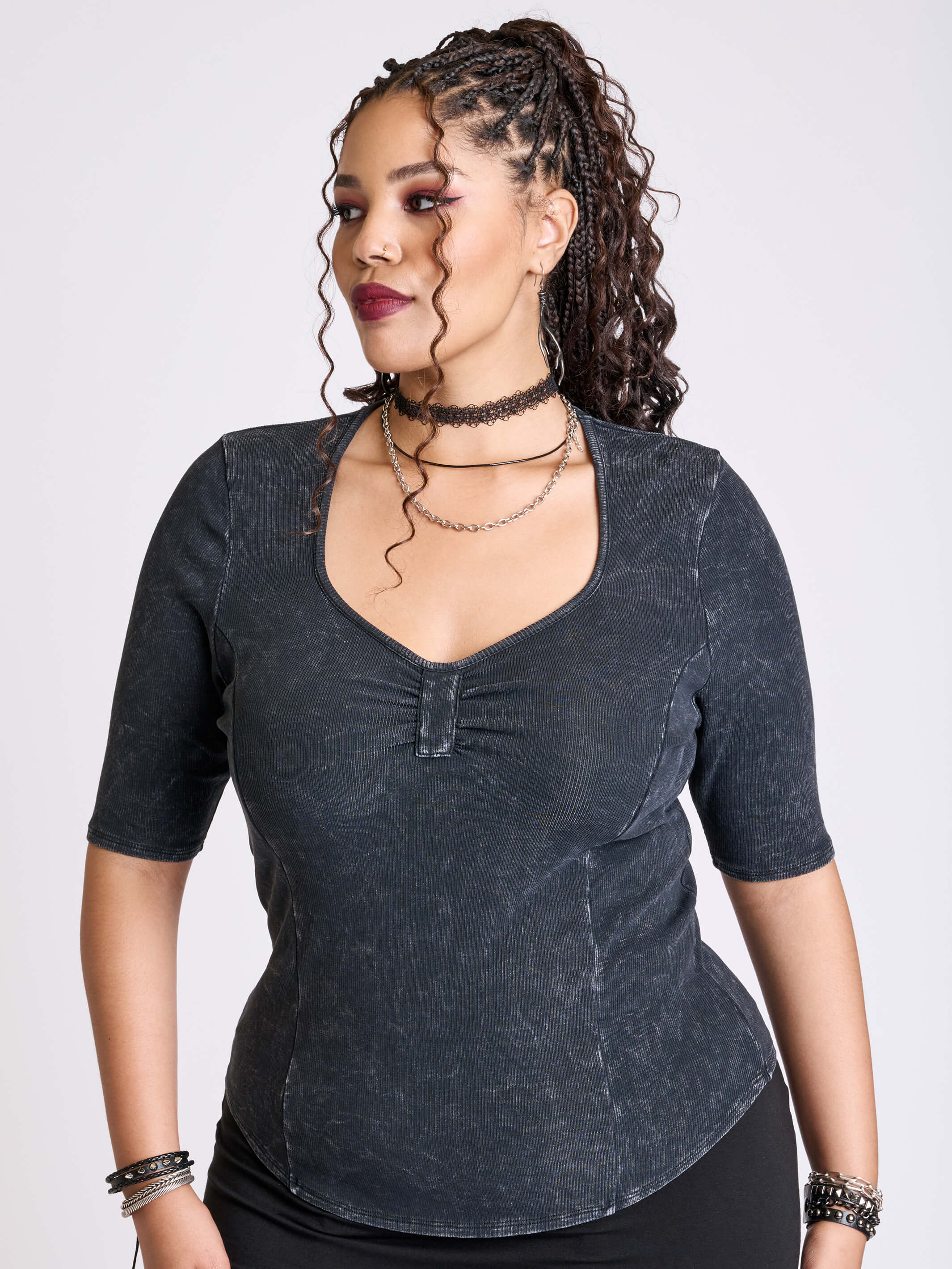 Distressed Sweetheart Top - Image 9