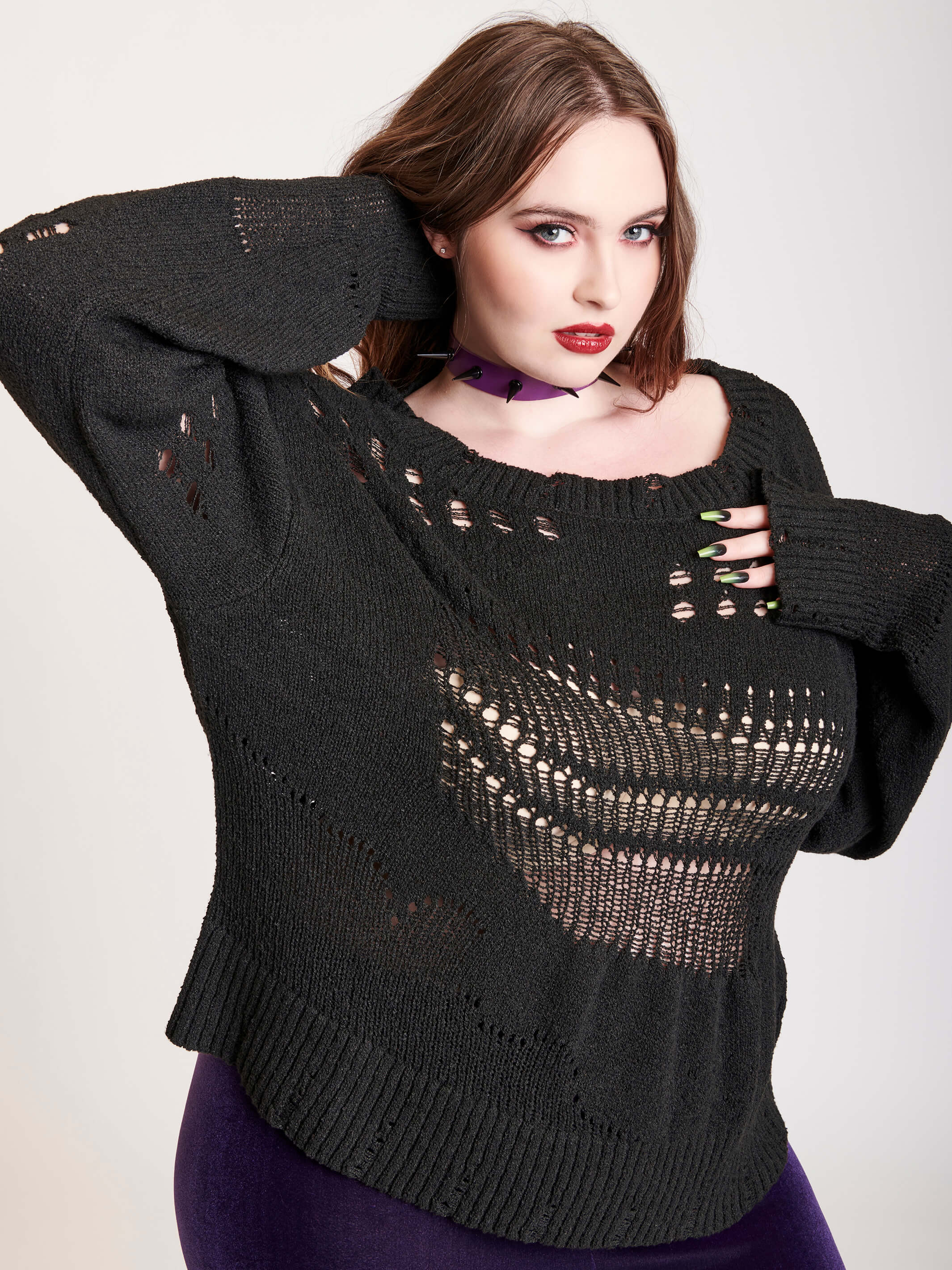 Drop Stitch Distressed Sweater - Image 7